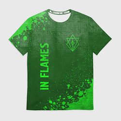 Футболка мужская In Flames - green gradient вертикально, цвет: 3D-принт