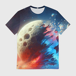 Футболка мужская Разрыв космического тела - нейроарт, цвет: 3D-принт