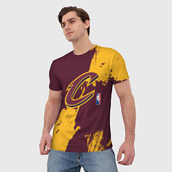 Футболка мужская Cleveland Cavaliers NBA team, цвет: 3D-принт — фото 2