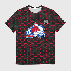 Футболка мужская Колорадо Эвеланш - соты с подсветкой, цвет: 3D-принт