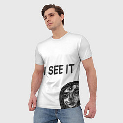 Футболка мужская I See it - для тех, кто давно уже всё понял, цвет: 3D-принт — фото 2