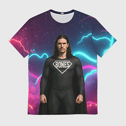 Футболка мужская Bones в образе супергероя, цвет: 3D-принт