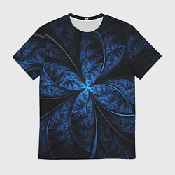 Футболка мужская Синий цветок, цвет: 3D-принт