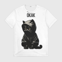 Футболка мужская Окак-кот мем, цвет: 3D-принт