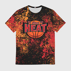 Футболка мужская Майами Хит - цветовой хаос, цвет: 3D-принт
