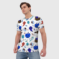 Футболка мужская Halloween white, цвет: 3D-принт — фото 2