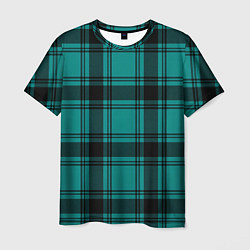 Футболка мужская Checkered dark blue, цвет: 3D-принт