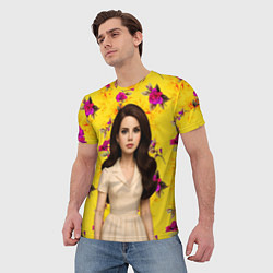 Футболка мужская Lana Del Rey образ куклы, цвет: 3D-принт — фото 2