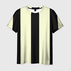 Футболка мужская Color black beige line, цвет: 3D-принт