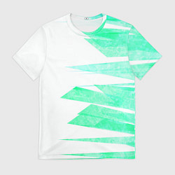 Футболка мужская Color white light blue strip, цвет: 3D-принт