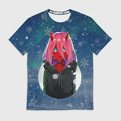 Футболка мужская Anime XX Zero Two Kid, цвет: 3D-принт
