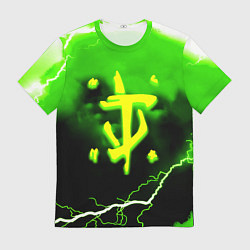 Футболка мужская Doom шторм кислотное лого, цвет: 3D-принт