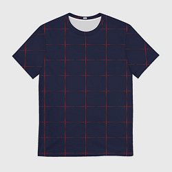 Футболка мужская Color dark blue red crosses, цвет: 3D-принт