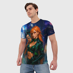 Футболка мужская Нами киберпанк реализм, цвет: 3D-принт — фото 2