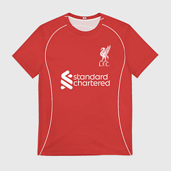 Футболка мужская Салах, Ливепрпуль домашняя форма 2025 2026, цвет: 3D-принт