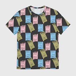 Футболка мужская Советские билеты транспорта, цвет: 3D-принт