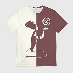 Футболка мужская Силуэт африканки, цвет: 3D-принт