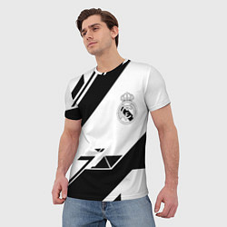 Футболка мужская Real Madrid geometry, цвет: 3D-принт — фото 2