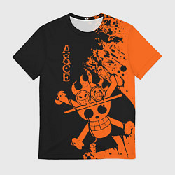 Футболка мужская One Piece - Ace, цвет: 3D-принт