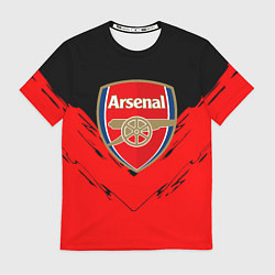 Футболка мужская Arsenal текстура краски, цвет: 3D-принт