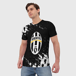 Футболка мужская Ювентус пипл краски, цвет: 3D-принт — фото 2
