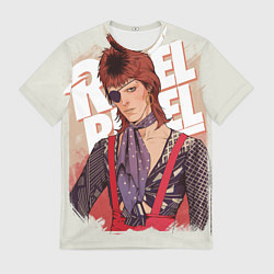 Футболка мужская David Bowie Rebel Rebel, цвет: 3D-принт