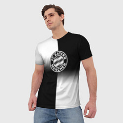 Футболка мужская Бавария Мюнхен геометрия градиент, цвет: 3D-принт — фото 2