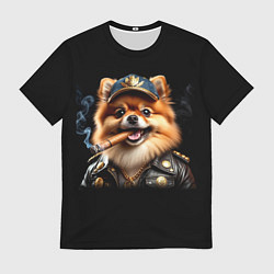 Футболка мужская Гламурный чау-чау, цвет: 3D-принт