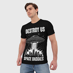 Футболка мужская Нападение нло, цвет: 3D-принт — фото 2