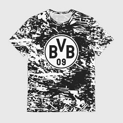 Футболка мужская Боруссиа белые краски, цвет: 3D-принт