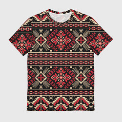 Мужская футболка Этнический славянский орнамент