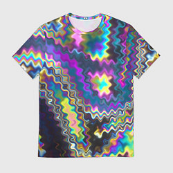 Футболка мужская Абстракция переливы, цвет: 3D-принт