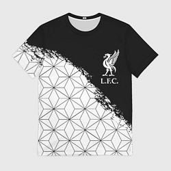 Футболка мужская Liverpool краски текстура геометрия, цвет: 3D-принт