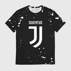 Футболка мужская Ювентус белые брызги красок, цвет: 3D-принт