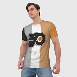 Футболка мужская Philadelphia Flyers, цвет: 3D-принт — фото 2