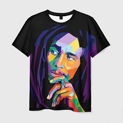 Футболка мужская Bob Marley: Art цвета 3D-принт — фото 1