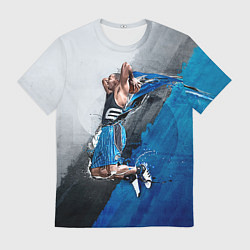 Футболка мужская Баскетбол бросок, цвет: 3D-принт
