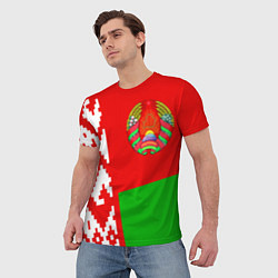 Футболка мужская Патриот Беларуси, цвет: 3D-принт — фото 2
