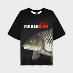 Футболка оверсайз мужская The best fisherman, цвет: 3D-принт