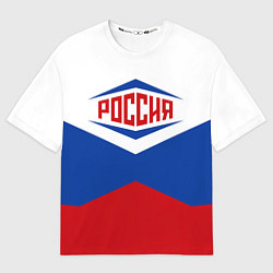 Мужская футболка оверсайз Россия 2016