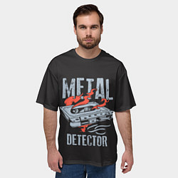 Футболка оверсайз мужская Metal Detector, цвет: 3D-принт — фото 2