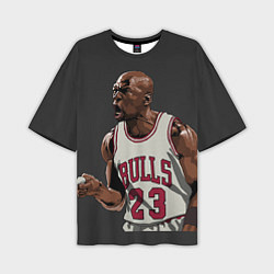 Футболка оверсайз мужская Bulls 23: Jordan, цвет: 3D-принт