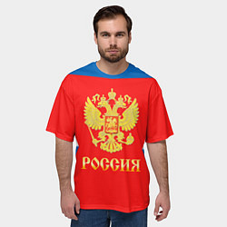 Футболка оверсайз мужская Сборная РФ: #88 VASILEVSKIY, цвет: 3D-принт — фото 2