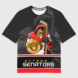 Футболка оверсайз мужская Ottawa Senators, цвет: 3D-принт