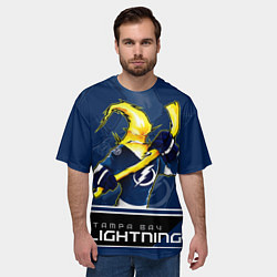 Футболка оверсайз мужская Bay Lightning, цвет: 3D-принт — фото 2