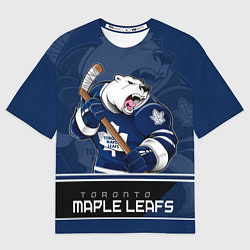 Футболка оверсайз мужская Toronto Maple Leafs, цвет: 3D-принт