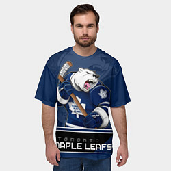 Футболка оверсайз мужская Toronto Maple Leafs, цвет: 3D-принт — фото 2