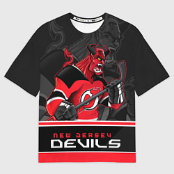 Мужская футболка оверсайз New Jersey Devils