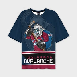 Мужская футболка оверсайз Colorado Avalanche