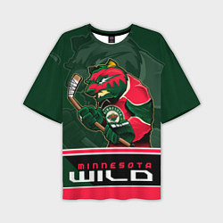 Мужская футболка оверсайз Minnesota Wild